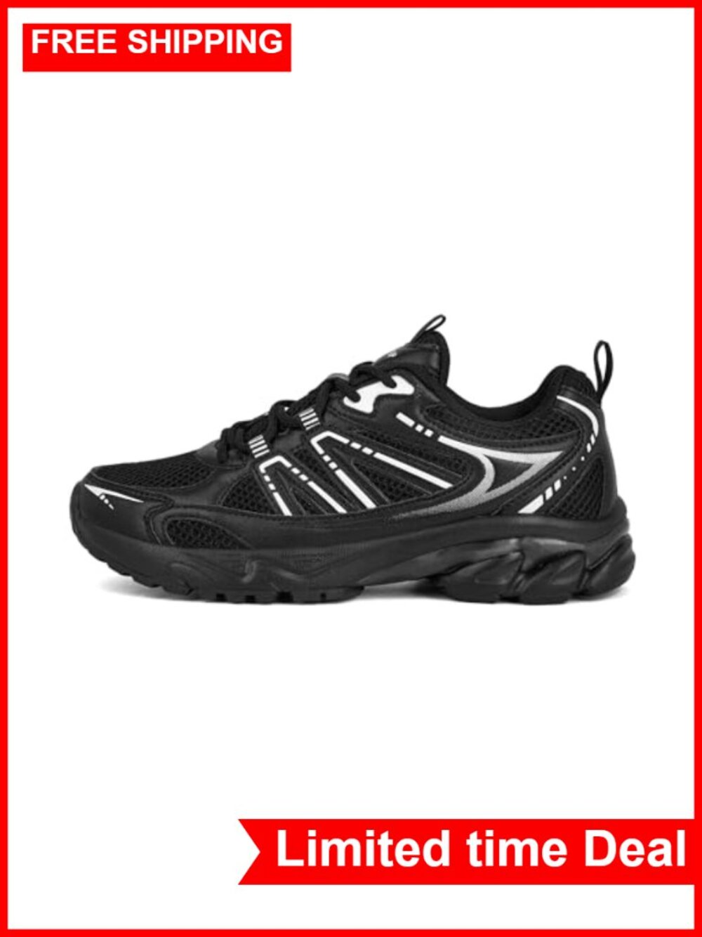 Women's Chunky Fashion Sneakers PU Mesh Athletic Running Shoes